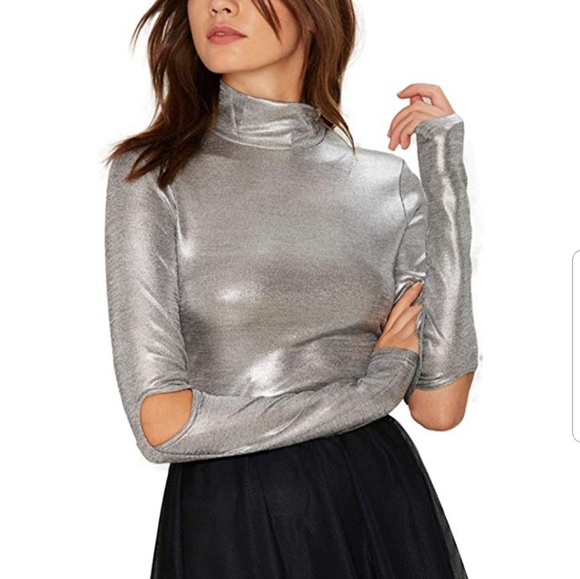 Metallic turtleneck - Picture 5 of 8